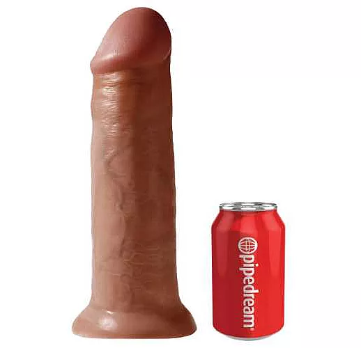 Фаллоимитатор-гигант кофейного цвета на присоске 12" Cock - 31 см.