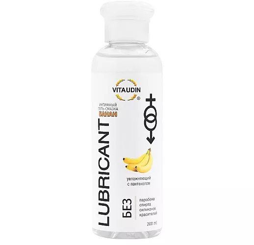 Интимный гель-смазка Vita Udin "Aroma Banana" на водной основе с ароматом банана - 200 мл.