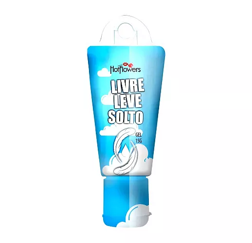 Стимулирующий гель Hot Flowers "Livre Leve Solto" с мягким эффектом охлаждения - 15 гр.