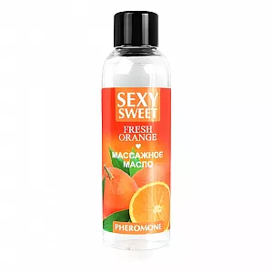 Массажное масло Sexy Sweet "Fresh Orange" с феромонами и ароматом сочного апельсина - 75 мл.