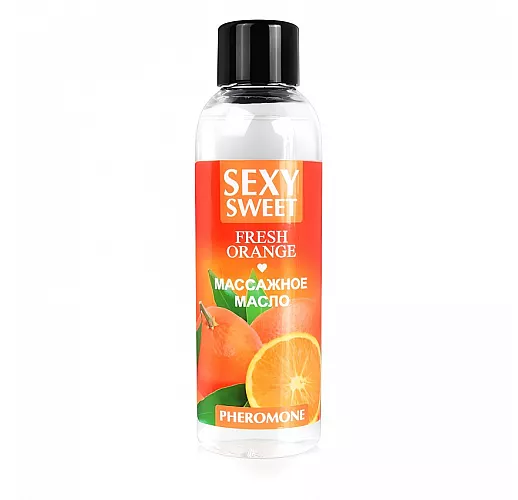Массажное масло Sexy Sweet "Fresh Orange" с феромонами и ароматом сочного апельсина - 75 мл.