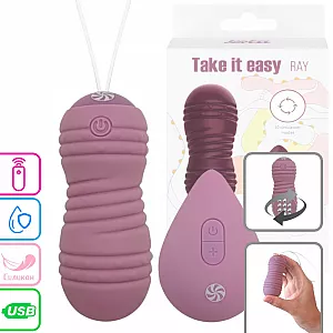 Циркуляционные вагинальные виброшарики Take it Easy "Ray" с 10 режимами, пультом ДУ, IPX7, USB