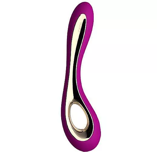 Лиловый вибратор Isla Deep Rose - 22 см.