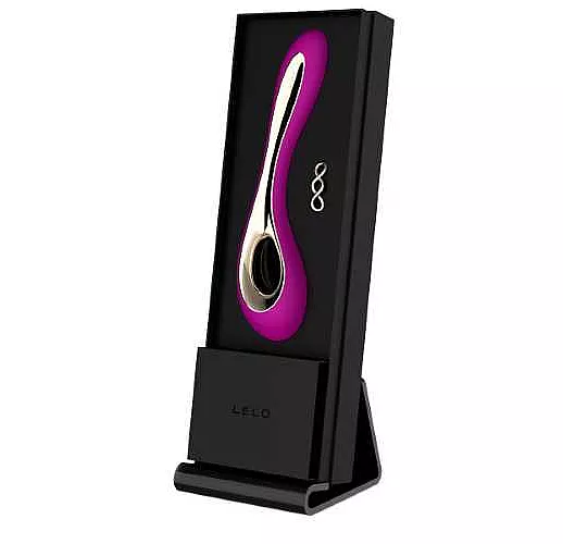 Лиловый вибратор Isla Deep Rose - 22 см.