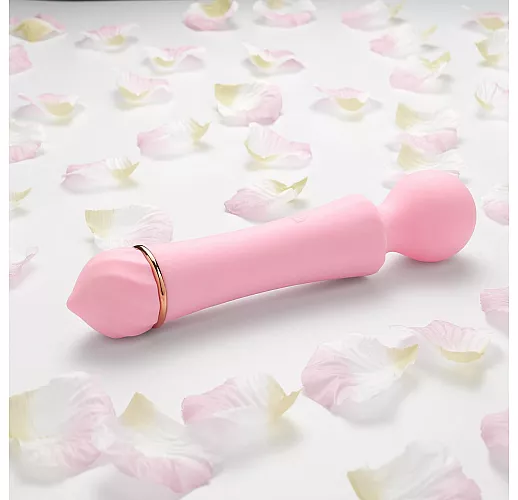 Розовый жезловый вибромассажер Sasa
