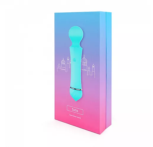 Розовый жезловый вибромассажер Sasa