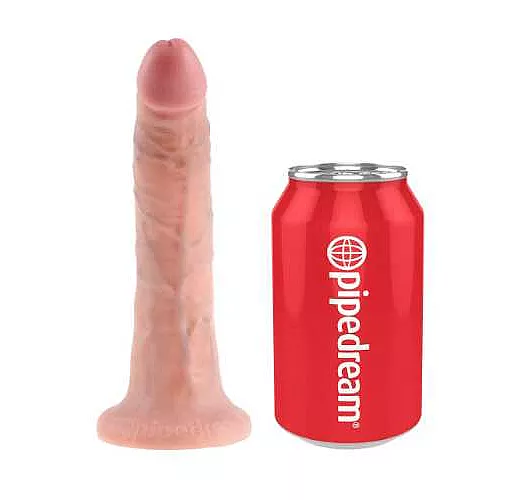 Кофейный страпон на виниловых трусиках Strap-on Harness Cock - 17,8 см.