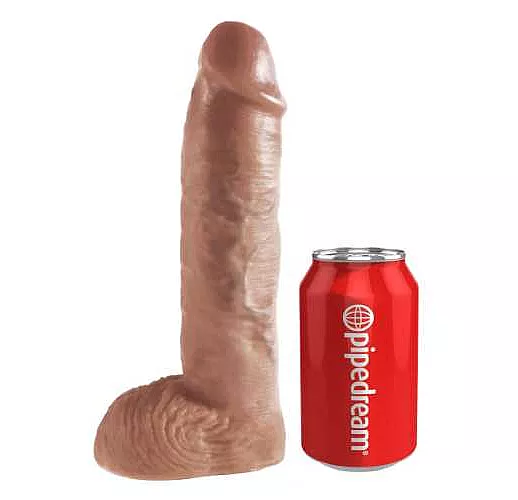 Страпон-система с кофейной насадкой 10" Hollow Strap-On Suspender System - 25 см.