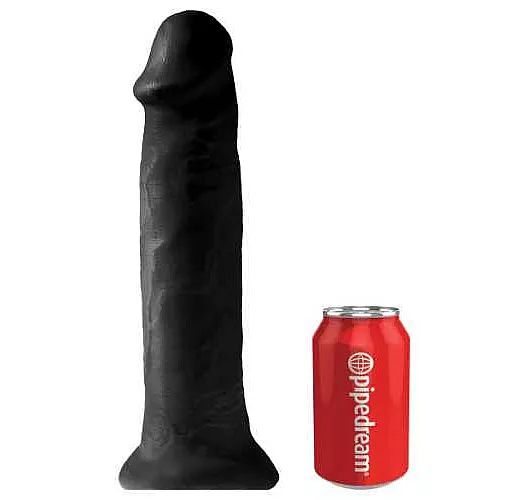 Черный фаллоимитатор-гигант на присоске 14" Cock - 36 см.