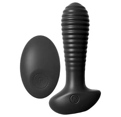 Анальный вибромассажер на пульте ДУ Remote Control Anal Teaser - 11,9 см.