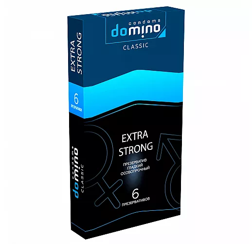 Особопрочные презервативы Domino Classic "Extra Strong" для самых выносливых - 6 шт.