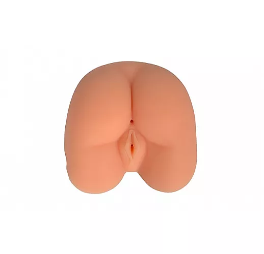 Телесная реалистичная вибровагина Rebecca Sex Ass с 8 режимами вибрации