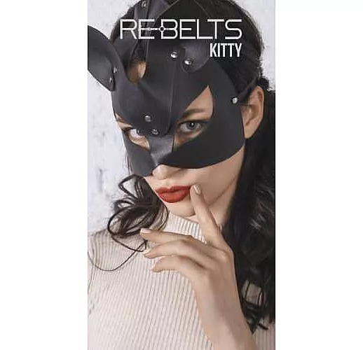Маска с кошачьими ушками Kitty Black черный