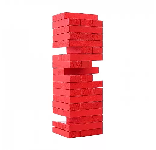 Игра падающая башня дженга «Романтика» с фантами - 54 бруска