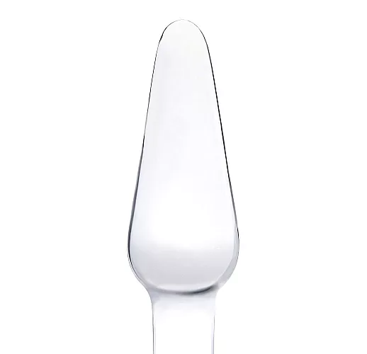 Стеклянный анальный плаг Egzo "Glass Anal Plug" с возможностью нагрева или охлаждения - 11,5 см.