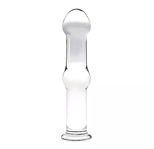 Стеклянный анальный плаг Egzo "Glass Anal Plug" с возможностью нагрева или охлаждения - 14 см.