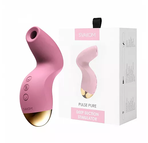 Вакуумно-волновой стимулятор клитора Svakom "Pulse Pure" 5+5 режимов, IPX7, USB
