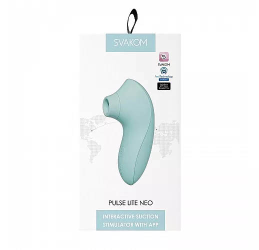 Вакуумно-волновой стимулятор клитора Svakom "Pulse Lite Neo" 5+5 режимов, IPX7, USB, Bluetooth/App