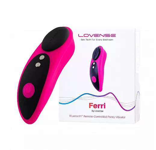 Вибростимулятор клитора в трусики Lovense "Ferri" 3+10 режимов, IPX7, USB, Bluetooth/App