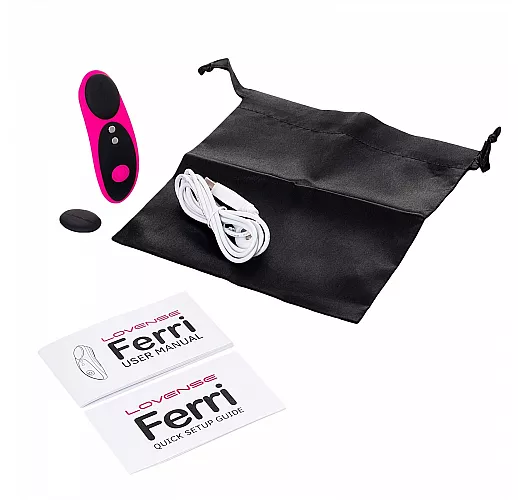 Вибростимулятор клитора в трусики Lovense "Ferri" 3+10 режимов, IPX7, USB, Bluetooth/App