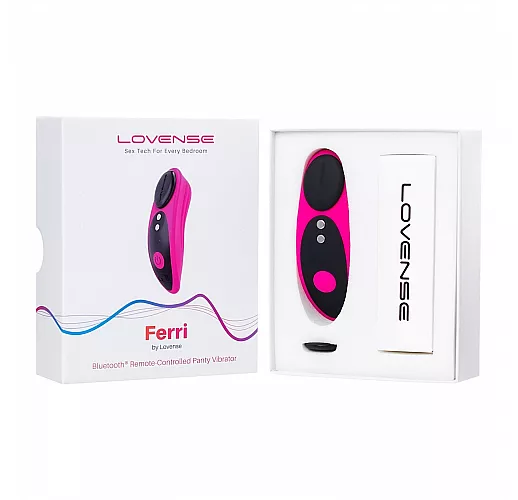 Вибростимулятор клитора в трусики Lovense "Ferri" 3+10 режимов, IPX7, USB, Bluetooth/App