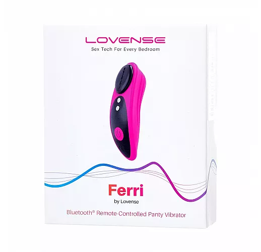 Вибростимулятор клитора в трусики Lovense "Ferri" 3+10 режимов, IPX7, USB, Bluetooth/App