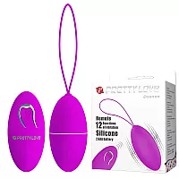 Большое виброяйцо Baile "Joanne" с soft-touch покрытием, 12 режимами вибрации и пультом ДУ