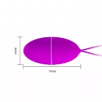 Большое виброяйцо Baile "Joanne" с soft-touch покрытием, 12 режимами вибрации и пультом ДУ