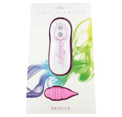 Розовый силиконовый стимулятор VIBE THERAPY DEDUCE