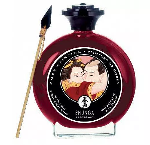 Декоративная крем-краска для тела с ароматом шампанского и клубники