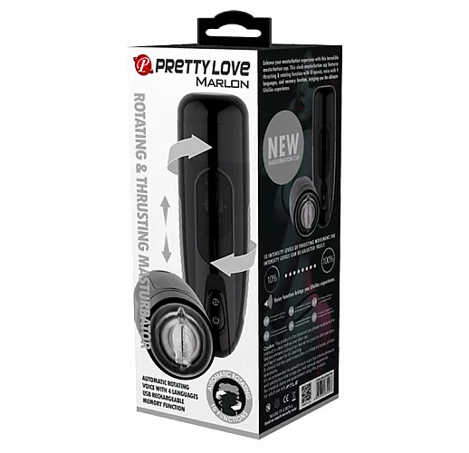 Автоматический мастурбатор Baile "Marlon" 10 вращательно-поступательных режимов, голосовое с/в, USB