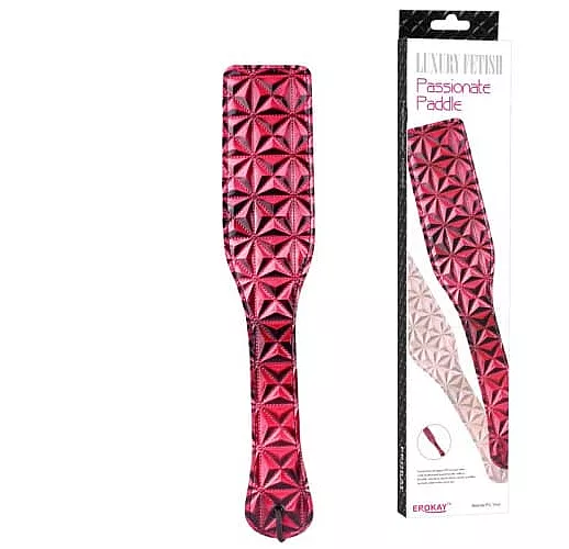 Красный пэддл с геометрическим рисунком - 32 см.