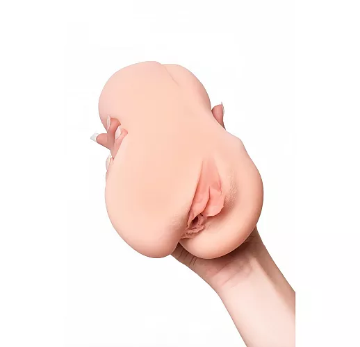 Двухслойный мастурбатор-вагина Kokos "Adel" с анатомически-верными изгибами и рельефом