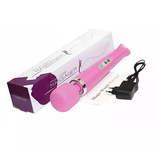 Розовый беспроводной массажер Magic Wand с 10 режимами вибрации