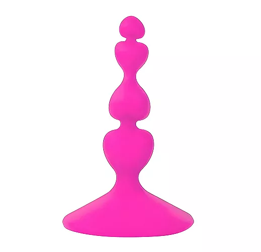 Ярко-розовый анальный силиконовый стимулятор Cosmo Dream с элементами ⌀ 1/1.7/2.1 - 8 см. Ярко-розовый анальный силиконовый стимулятор Cosmo Dream с элементами ⌀ 1/1.7/2.1 - 8 см.