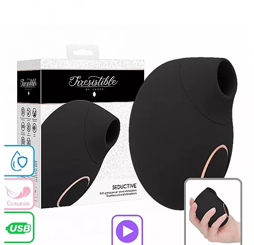 Элегантный вакуумно-волновой массажер клитора Irresistible "Seductive" 11 режимов, IPX7, USB