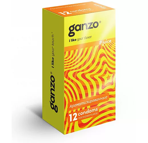 Ароматизированные презервативы Ganzo Juice - 12 шт.