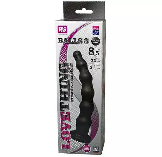 Чёрная насадка BALLS 3 - 22 см.