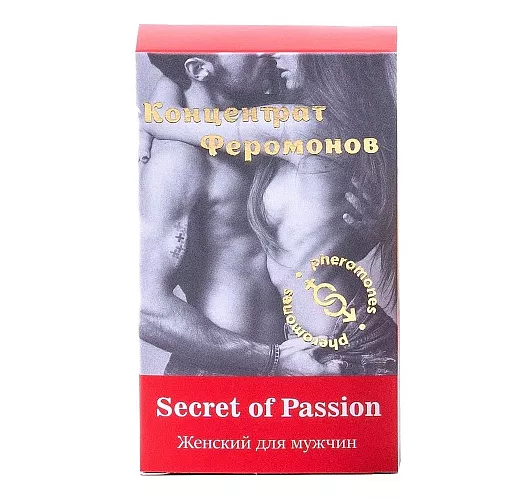 Женский концентрат феромонов Secret of Passion для мгновенного повышения интереса у мужчин (9 мл.)