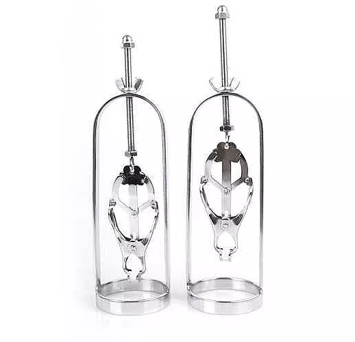 Металлические зажимы на соски с винтом