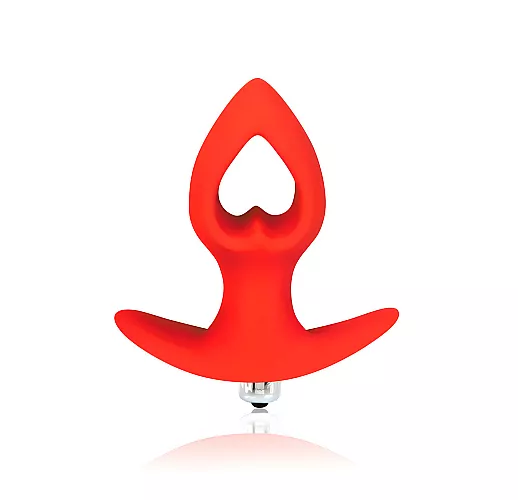 Красная анальная вибровтулка-сердечко Sweet Toys Silicone из силикона с ограничителем - 8 см. Красная анальная вибровтулка-сердечко Sweet Toys Silicone из силикона с ограничителем - 8 см.