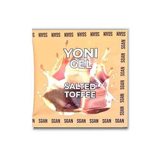 Лубрикант для орального секса S Gan Yoni Gel "Salted Toffee" со вкусом солёной карамели - 5 мл.