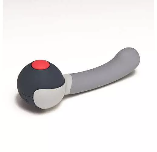 Серая насадка Reach для вибромассажёра Revel Body - 14 см.