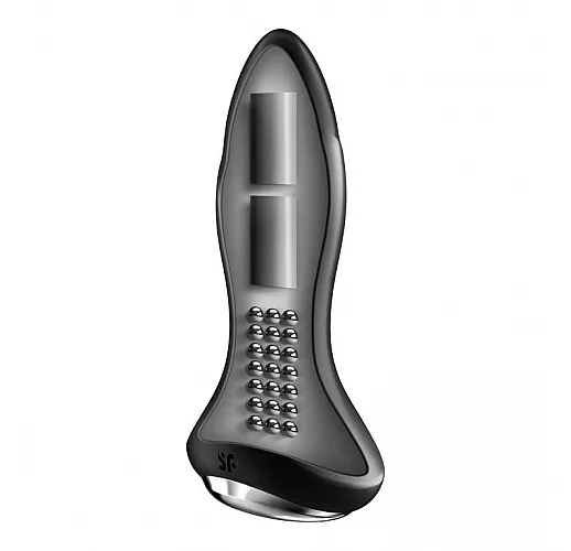 Анальный вибратор Satisfyer "Rotator Plug 1+" с вращением бусин, IPX7, USB, Bluetooth/App  - 12,8 см Анальный вибратор Satisfyer "Rotator Plug 1+" с вращением бусин, IPX7, USB, Bluetooth/App  - 12,8 см
