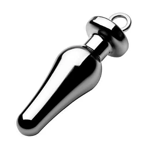 Анальная пробка с ограничителем и кольцом - 17 см.