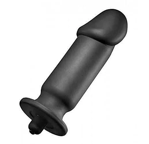 Анальный вибратор XL Silicone Vibrating Anal Plug - 19,5 см.