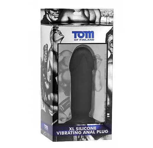 Анальный вибратор XL Silicone Vibrating Anal Plug - 19,5 см.
