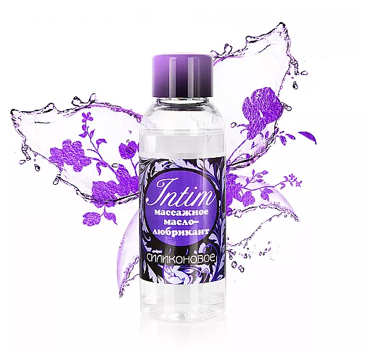 Массажное масло-лубрикант Intim Silicon 2в1 для эротического массажа и интимной близости - 50 мл.