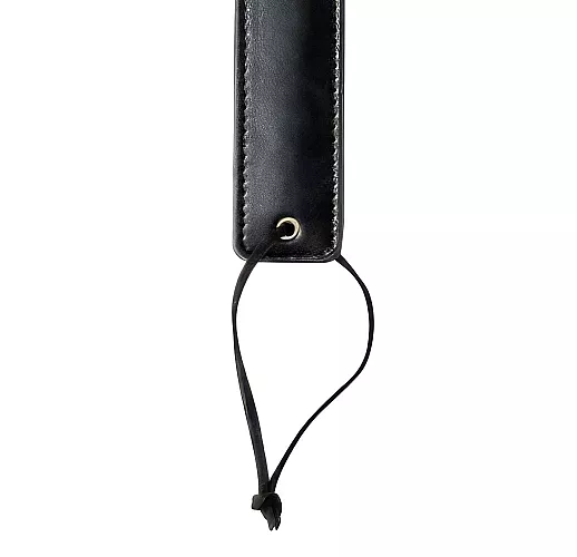 Дерзкая чёрная шлепалка Party Hard "Barb" с металлическими шипами - 30 см.