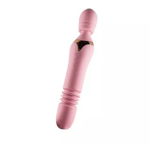 Двусторонний жезловый вибратор Fakel с нагревом - 24 см.